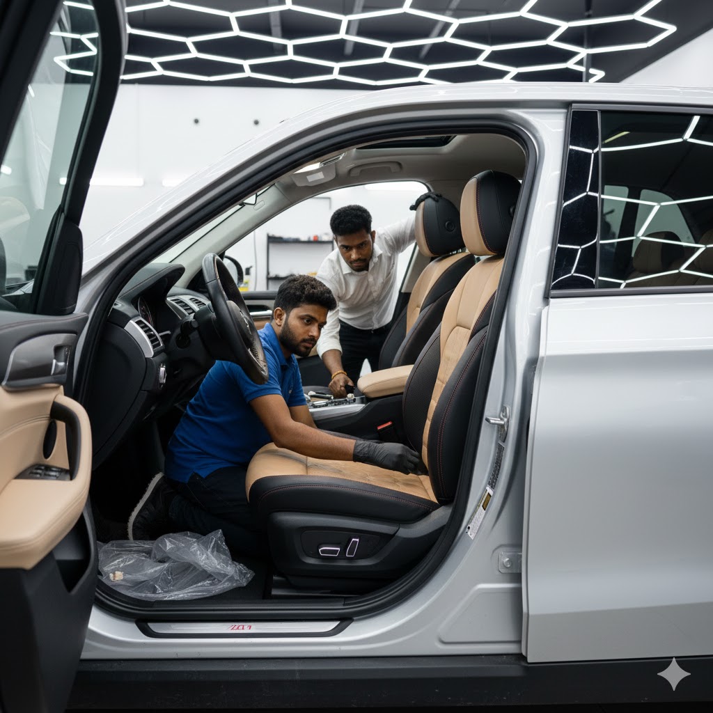 Seat Cover Installation